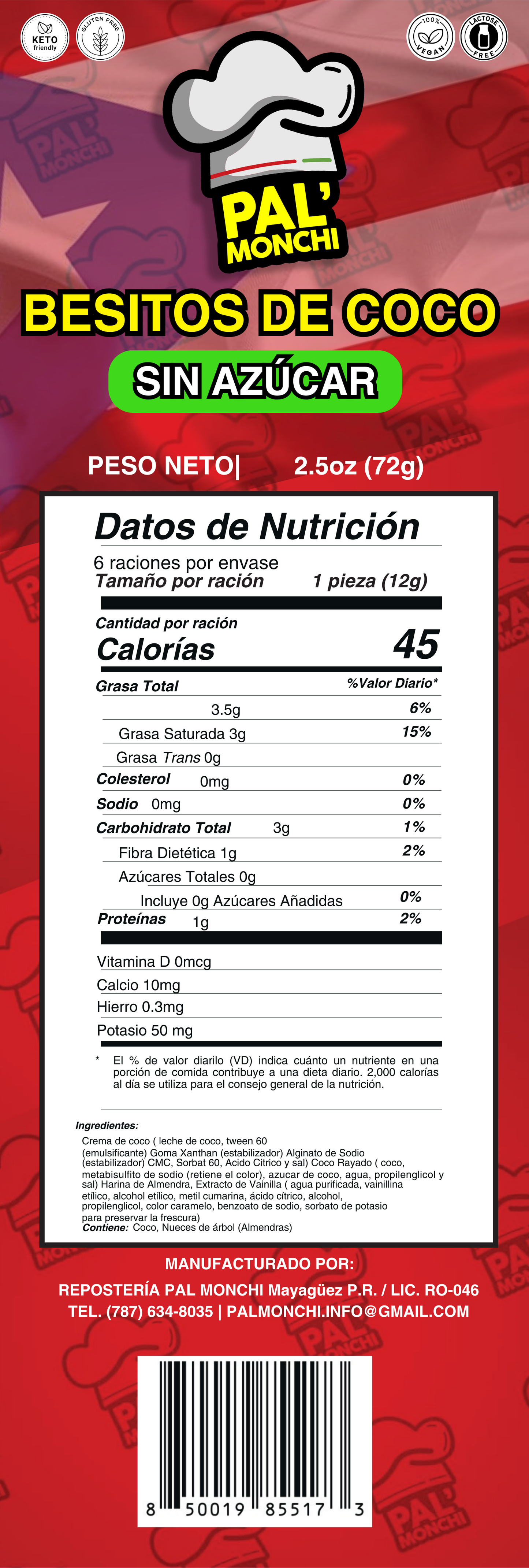 Besitos de Coco (Sin Azúcar)