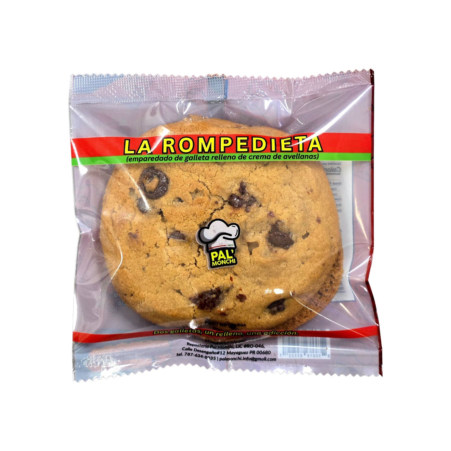 La Rompe Dieta (Sandwich de galleta rellena crema de avellanas)